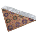 Japanese Buddhist Altar Silk Table Cloth Uchishiki Orange Gold Kiku Flower UC38