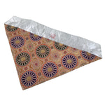 Japanese Buddhist Altar Silk Table Cloth Uchishiki Orange Gold Kiku Flower UC38