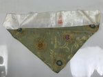 Japanese Buddhist Altar Silk Table Cloth Uchishiki Peony Kiku Gold Green UC27