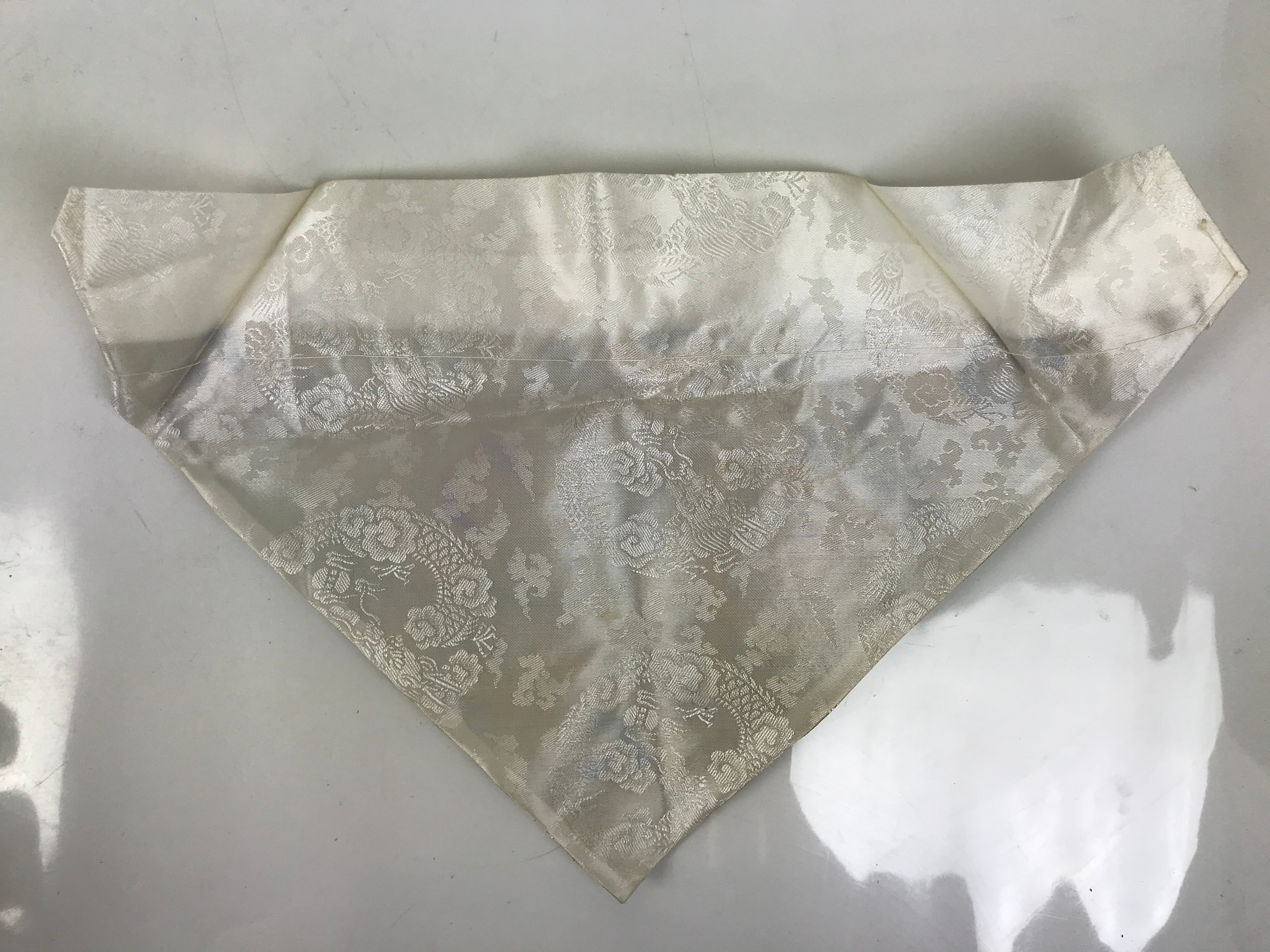 Japanese Buddhist Altar Silk Table Cloth Uchishiki Peony Kiku Gold Green UC27