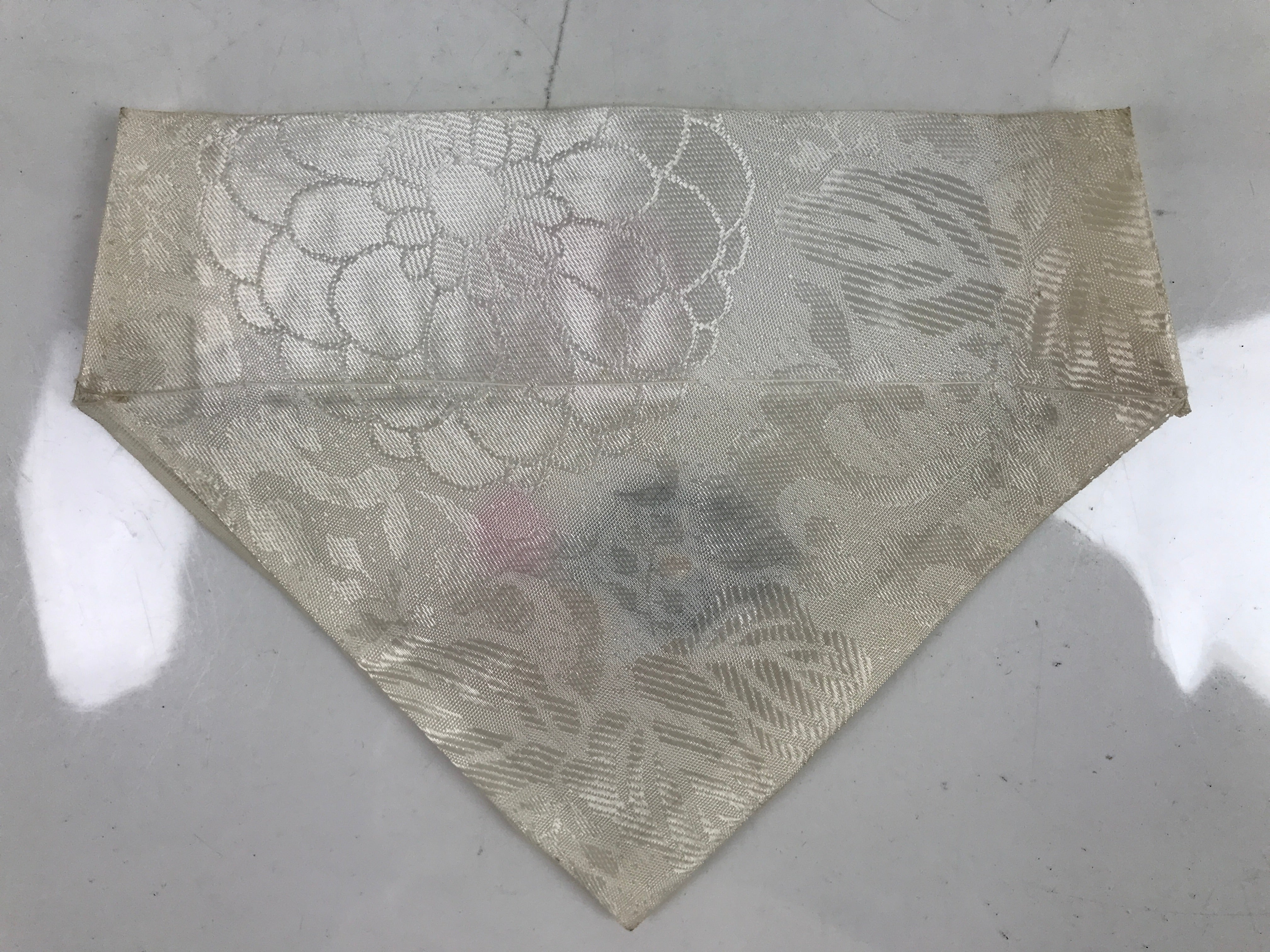 Japanese Buddhist Altar Silk Table Cloth Uchishiki Vtg Embroidered Lotus BA315