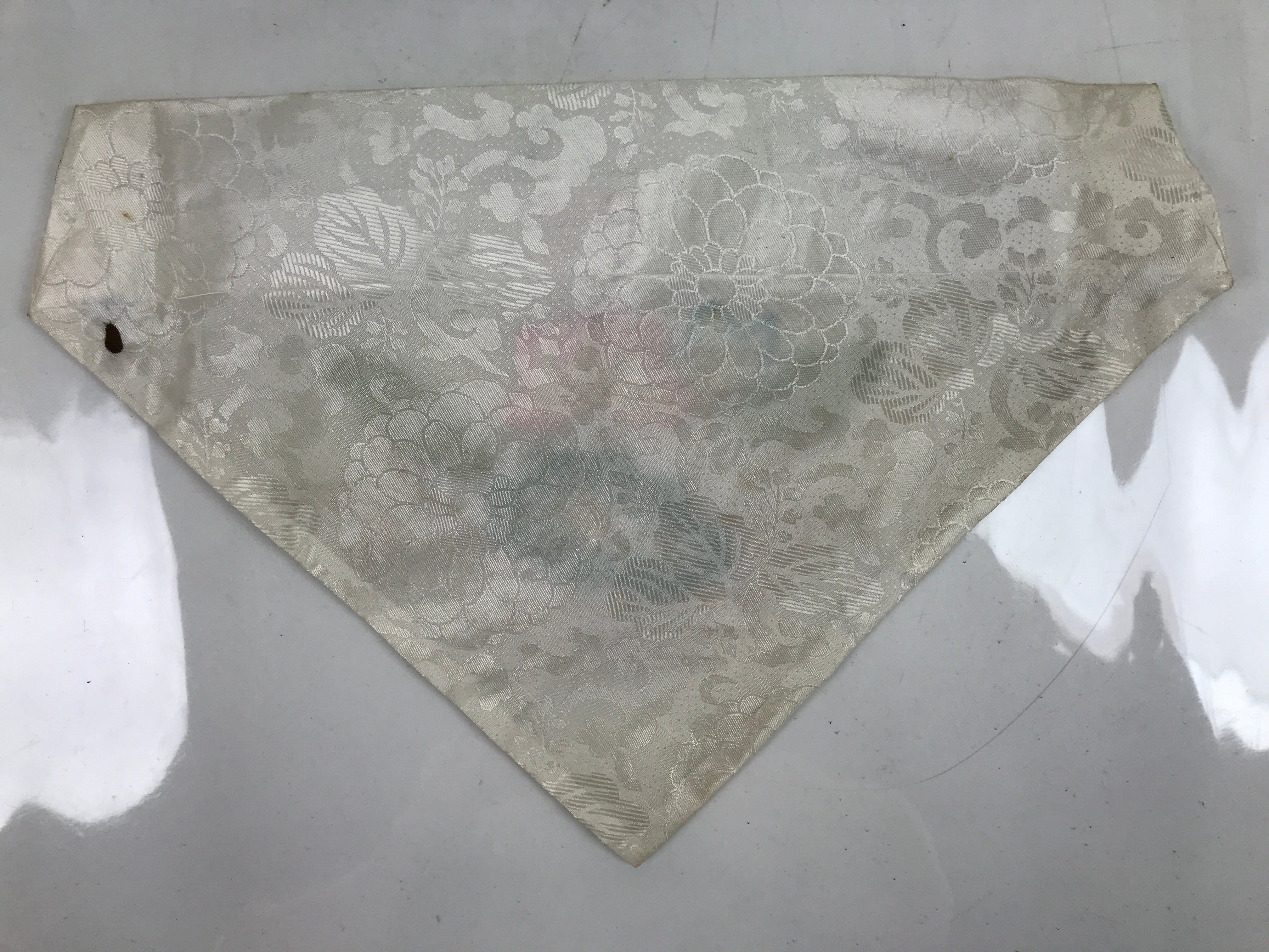 Japanese Buddhist Altar Silk Table Cloth Uchishiki Vtg Embroidered Lotus BA316