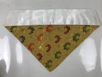 Japanese Buddhist Altar Silk Table Cloth Uchishiki Vtg Gold Red Blue Floral UC20