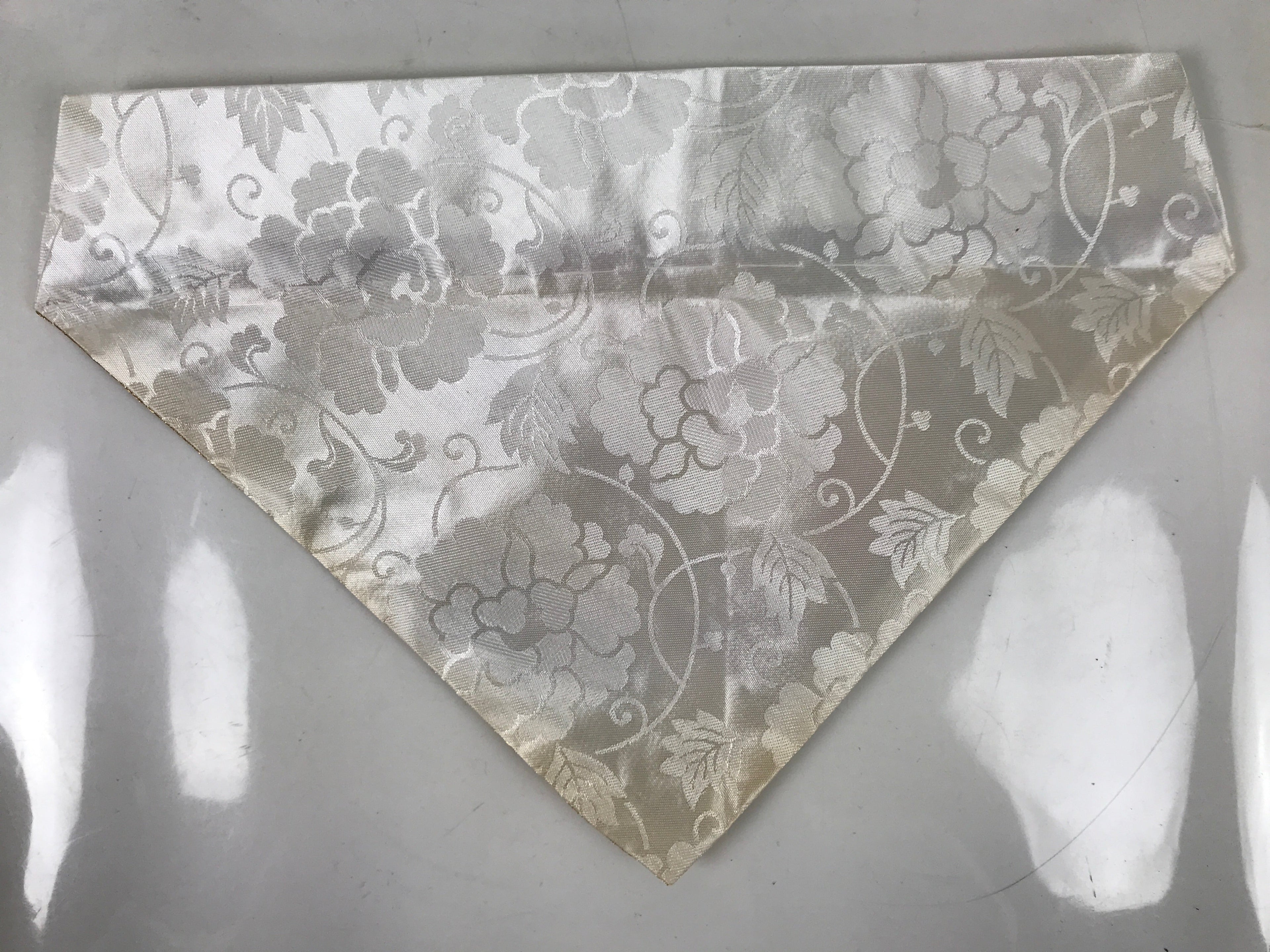 Japanese Buddhist Altar Silk Table Cloth Uchishiki Vtg Gold Red Blue Floral UC20