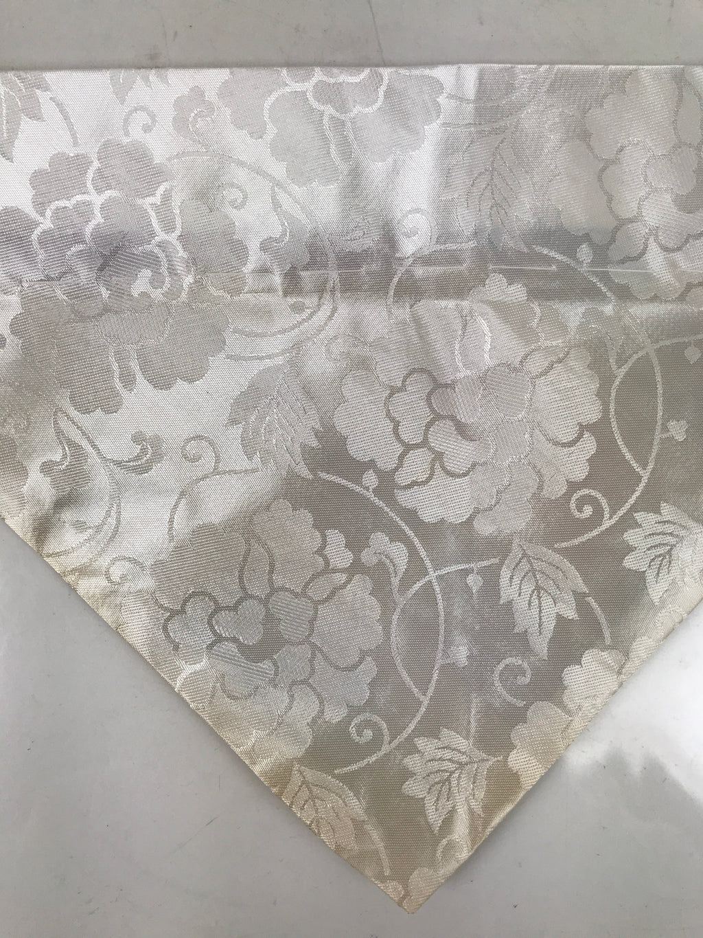 Japanese Buddhist Altar Silk Table Cloth Uchishiki Vtg Gold Red Blue Floral UC20