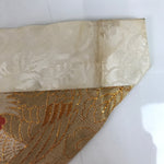 Japanese Buddhist Altar Silk Table Cloth Uchishiki Vtg Ho-Oh Bird Gold Red BA369