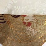 Japanese Buddhist Altar Silk Table Cloth Uchishiki Vtg Ho-Oh Bird Gold Red BA369