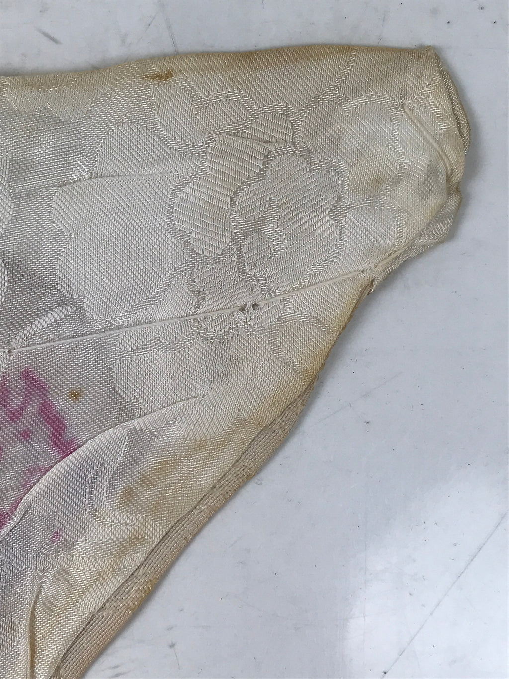 Japanese Buddhist Altar Silk Table Cloth Uchishiki Vtg Ho-Oh Bird Gold Red UC15