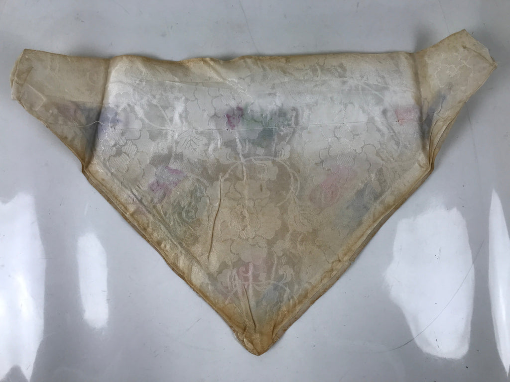 Japanese Buddhist Altar Silk Table Cloth Uchishiki Vtg Ho-Oh Bird Gold Red UC17