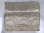 Japanese Buddhist Altar Silk Table Cloth Uchishiki Vtg Lotus Pond Blue Pink UC23