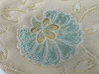 Japanese Buddhist Altar Silk Table Cloth Uchishiki Vtg Pastel Floral Beige UC17
