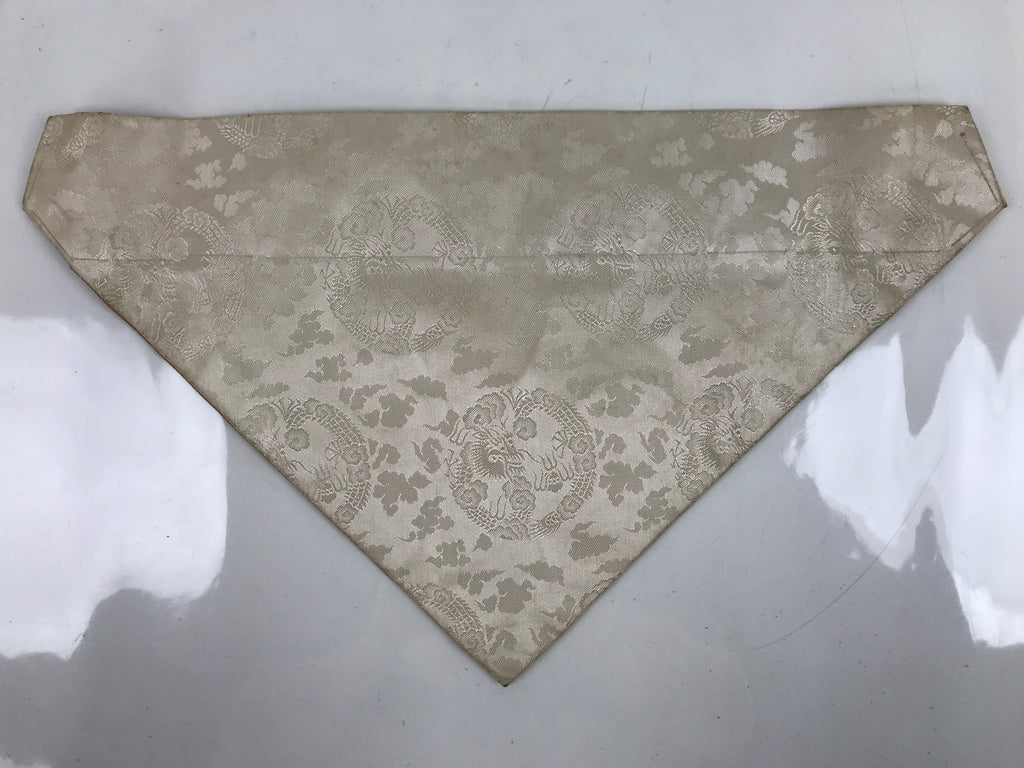 Japanese Buddhist Altar Silk Table Cloth Uchishiki Vtg Phoenix Gold BA313