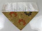 Japanese Buddhist Altar Silk Table Cloth Uchishiki Vtg Small Gold Floral UC19