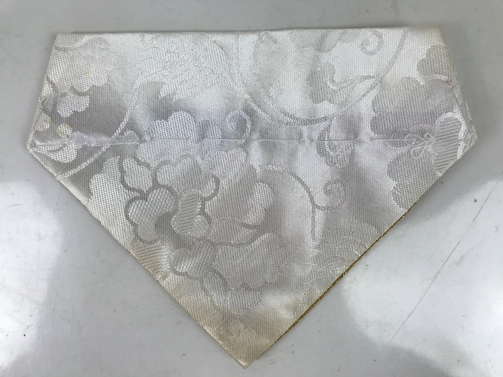 Japanese Buddhist Altar Silk Table Cloth Uchishiki Vtg Small Gold Floral UC19