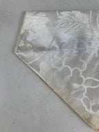 Japanese Buddhist Altar Silk Table Cloth Uchishiki Vtg Small Gold Floral UC19