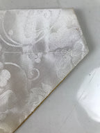 Japanese Buddhist Altar Silk Table Cloth Uchishiki Vtg Small Gold Floral UC19