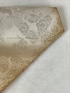 Japanese Buddhist Altar Silk Table Cloth Uchishiki Vtg Triangle Gold Red BA250