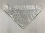 Japanese Buddhist Altar Silk Tablecloth Uchishiki Vtg Triangle Blue Gold BA96