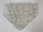 Japanese Buddhist Altar Silk Tablecloth Uchishiki Vtg Triangle Brown Gold BA136