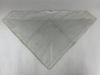Japanese Buddhist Altar Silk Tablecloth Uchishiki Vtg Triangle Orange Gold BA101