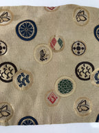 Japanese Buddhist Altar Table Silk Cloth Uchishiki Rectangle Kyozukue Mon BA566