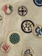 Japanese Buddhist Altar Table Silk Cloth Uchishiki Rectangle Kyozukue Mon BA566