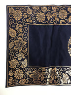 Japanese Buddhist Altar Table Silk Cloth Uchishiki Rectangle Kyozukue Mon BA609