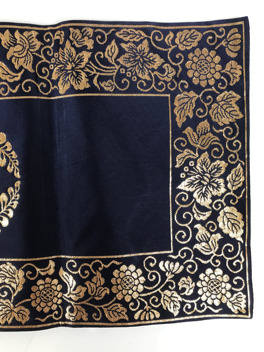 Japanese Buddhist Altar Table Silk Cloth Uchishiki Rectangle Kyozukue Mon BA609