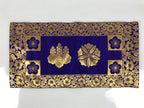 Japanese Buddhist Altar Table Silk Cloth Uchishiki Rectangle Kyozukue Mon BA884
