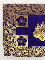 Japanese Buddhist Altar Table Silk Cloth Uchishiki Rectangle Kyozukue Mon BA884