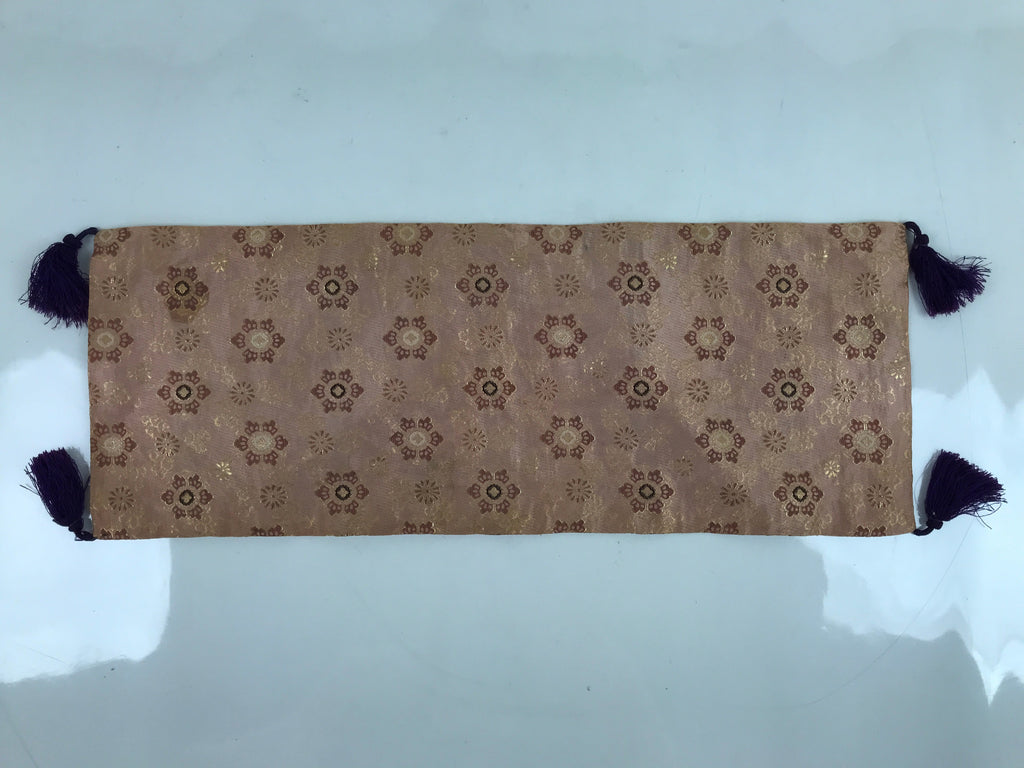 Japanese Buddhist Altar Table Silk Cloth Uchishiki Vtg Rectangle Kyozukue BA418