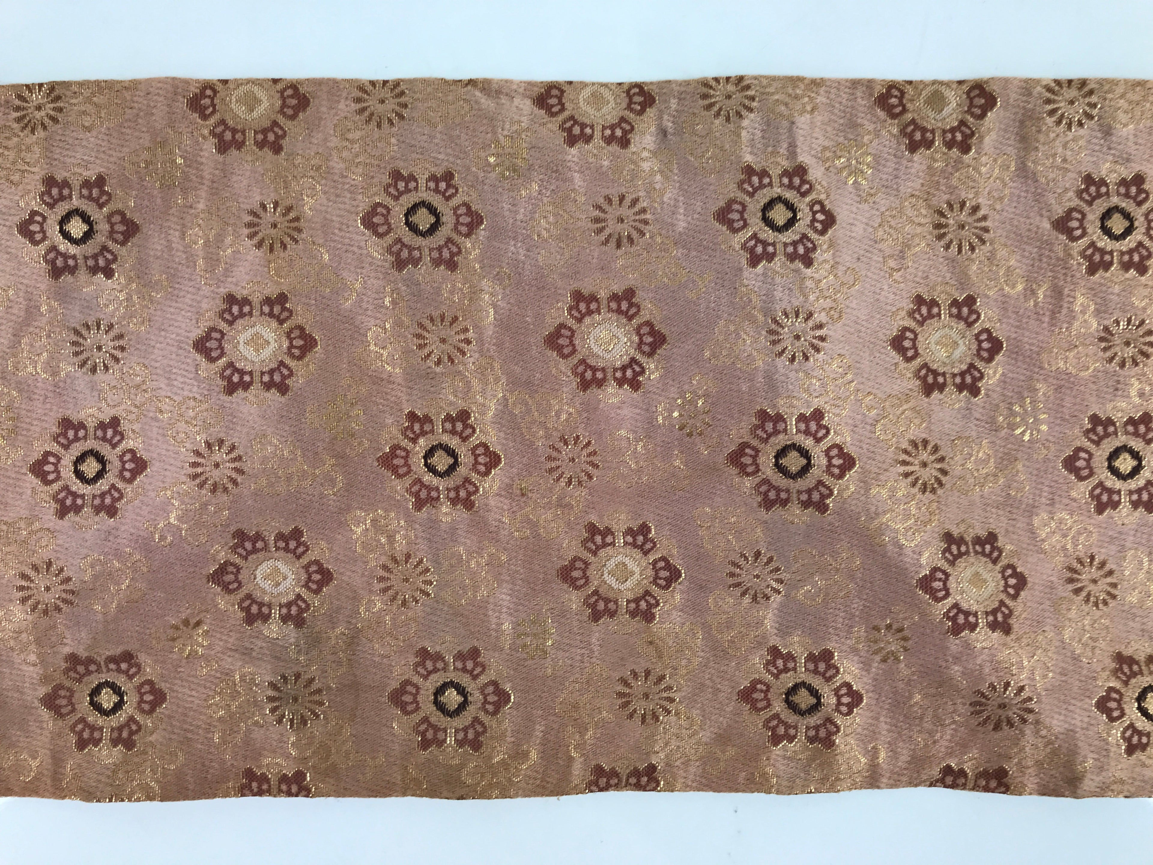 Japanese Buddhist Altar Table Silk Cloth Uchishiki Vtg Rectangle Kyozukue BA418