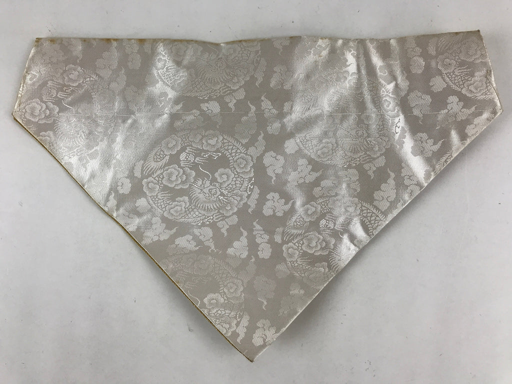 Japanese Buddhist Altar Tablecloth Silk Uchishiki Triangle Maejoku Gold BA46