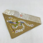 Japanese Buddhist Altar Tablecloth Silk Uchishiki Triangle Maejoku Gold BA46