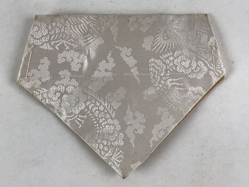 Japanese Buddhist Altar Tablecloth Silk Uchishiki Triangle Maejoku Gold BA47