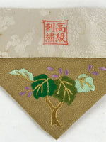 Japanese Buddhist Altar Tablecloth Silk Uchishiki Triangle Maejoku Gold BA47