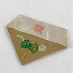 Japanese Buddhist Altar Tablecloth Silk Uchishiki Triangle Maejoku Gold BA47