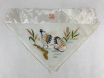 Japanese Buddhist Altar Tablecloth Silk Uchishiki Triangle Uwajoku White BA45