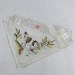 Japanese Buddhist Altar Tablecloth Silk Uchishiki Triangle Uwajoku White BA45