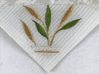 Japanese Buddhist Altar Tablecloth Silk Uchishiki Triangle Uwajoku White BA48