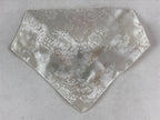 Japanese Buddhist Altar Tablecloth Silk Uchishiki Triangle Uwajoku White BA48