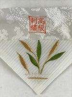 Japanese Buddhist Altar Tablecloth Silk Uchishiki Triangle Uwajoku White BA48