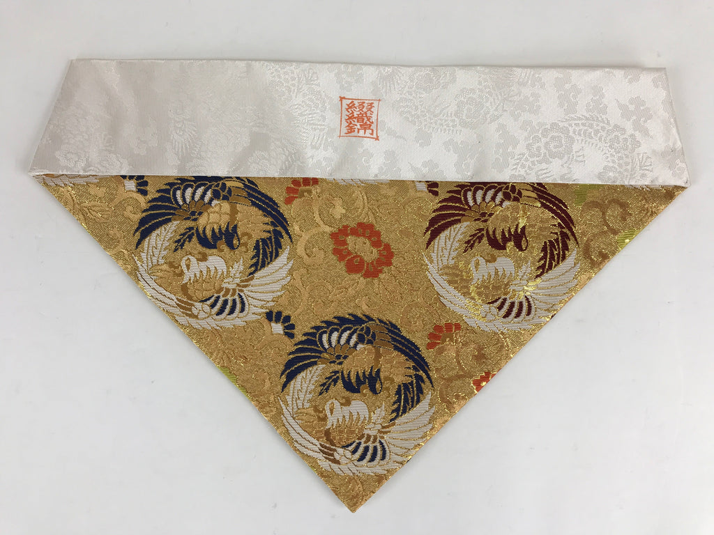 Japanese Buddhist Altar Tablecloth Uchishiki Triangle Uwajoku Maejyoku Gold BU93