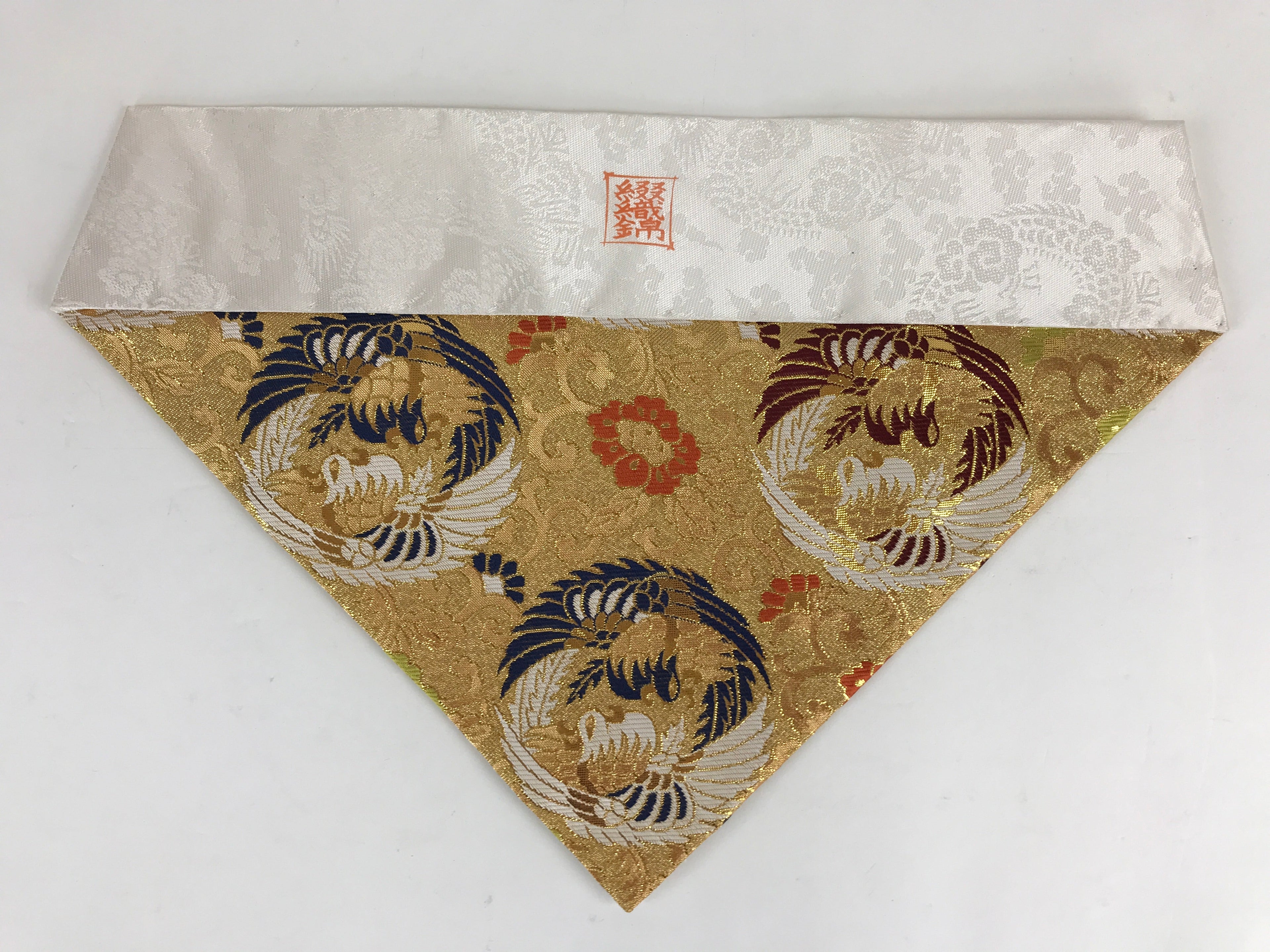 Japanese Buddhist Altar Tablecloth Uchishiki Triangle Uwajoku Maejyoku Gold BU93