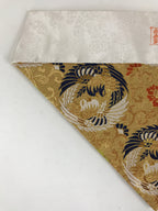 Japanese Buddhist Altar Tablecloth Uchishiki Triangle Uwajoku Maejyoku Gold BU93