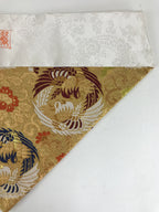 Japanese Buddhist Altar Tablecloth Uchishiki Triangle Uwajoku Maejyoku Gold BU93