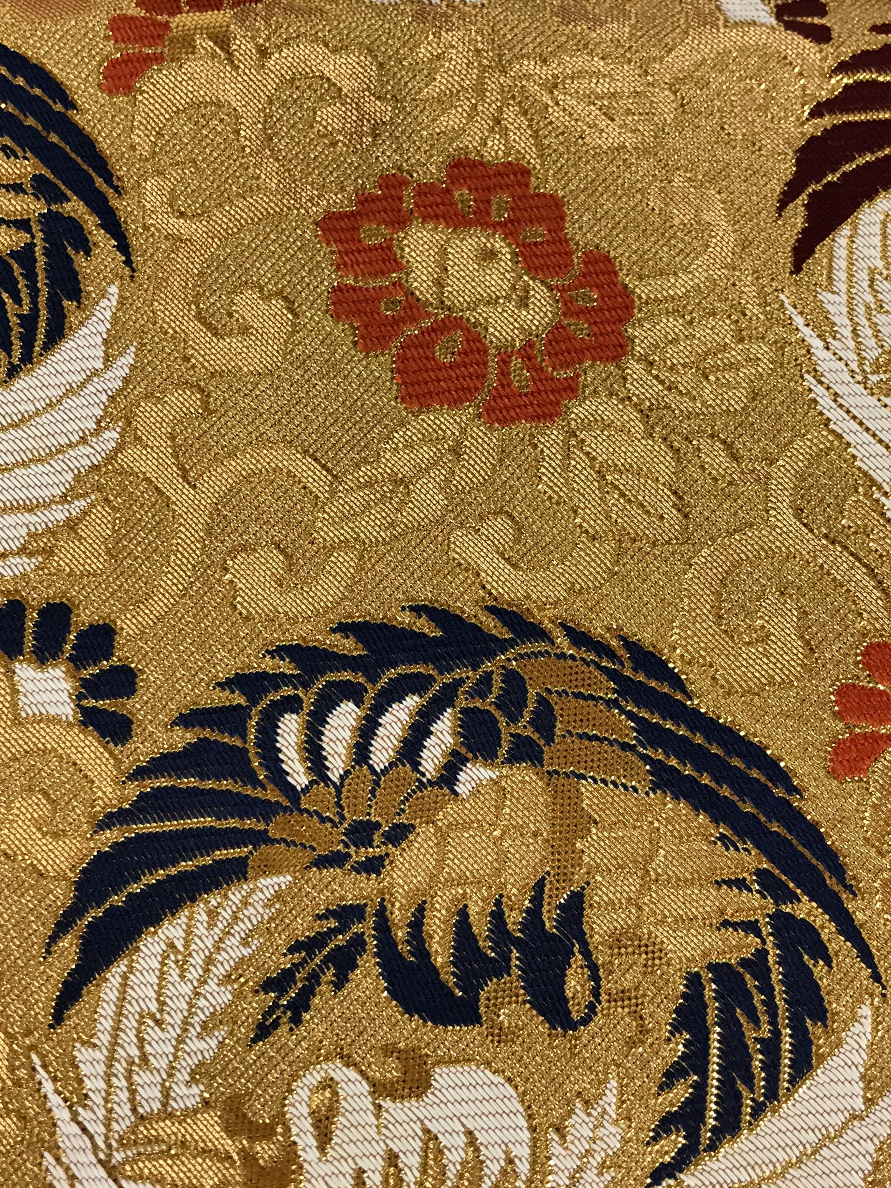 Japanese Buddhist Altar Tablecloth Uchishiki Triangle Uwajoku Maejyoku Gold BU93