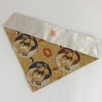 Japanese Buddhist Altar Tablecloth Uchishiki Triangle Uwajoku Maejyoku Gold BU93