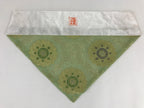 Japanese Buddhist Altar Tablecloth Uchishiki Triangle Uwajoku Maejyoku Green BU9