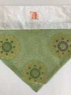 Japanese Buddhist Altar Tablecloth Uchishiki Triangle Uwajoku Maejyoku Green BU9